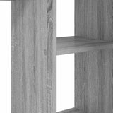 Desk with Shelf Grey Sonoma 142 x 102 x 73 cm Engineered Wood 869295