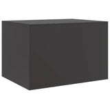 ZNTS Coffee Table Black 67x50x44 cm Steel 841727