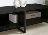 TV Cabinet Black Oak 170.5 x 36 x 30.5 cm Engineered Wood 886516