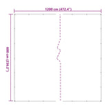 Clear Tarpaulin with Eyelets 6x12 m Polyethylene 4018532
