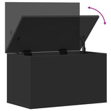 Storage Box Black 60x35x35 cm Engineered Wood 840675