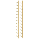 Wall Mounted Wine Rack for 12 Bottles Gold Iron 340880