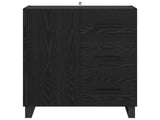 Sideboard Black Oak 69.5 x 34 x 90 cm Engineered Wood and Iron 881542