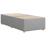 Bed Frame without Mattress Light Grey 100x200 cm Fabric 3284708