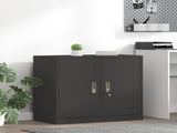 Storage Cabinet Black 80 x 40 x 70 cm Steel 891676