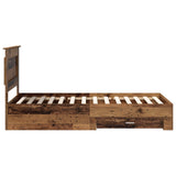 Bed Frame with Drawer with Headboard Manual Engineered Wood 3410364