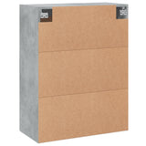 Wall Mounted Cabinet Concrete Grey 69.5x34x90 cm Engineered Wood 830368