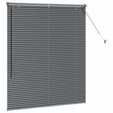 Venetian Blinds Dark Grey 130 x 120 cm Aluminium 42006051