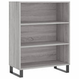 Highboard Grey Sonoma 69.5x34x180 cm Engineered Wood 3200095
