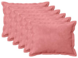 Cushion with Pillow HOUTEN 6 pcs Pink Velvet 934628