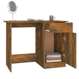 Desk Smoked Oak 100x50x76 cm Engineered Wood 815420
