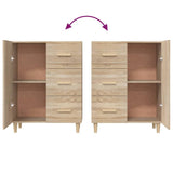 Sideboard Sonoma Oak 69.5x34x90 cm Engineered Wood 812171