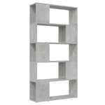Book Cabinet Room Divider Concrete Grey 80x24x155 cm Engineered Wood 809147