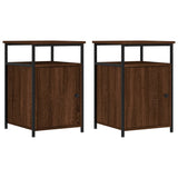 ZNTS Bedside Cabinets 2 pcs Brown Oak 40x42x60 cm Engineered Wood 826042