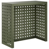 Air Conditioner Cover Olive Green 110 x 50 x 105 cm Steel 8014146