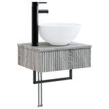 Bathroom Furniture Set 3 pcs Grey Sonoma Engineered Wood 3405593