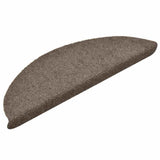 Stair Mats Self-adhesive 30 pcs 56x17x3 cm Beige Half Round 3365688