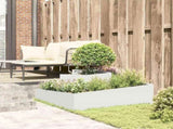 Garden Planter White 100 x 100 x 50 cm Cold-rolled Steel 873586