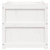 Garden Planters 2 pcs White Solid Wood Pine 837427