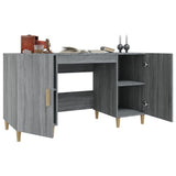 Desk Grey Sonoma 140x50x75 cm Engineered Wood 817550