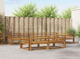Outdoor Sofa Set 7 pcs Natural Solid Acacia Wood 3367717