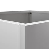 Planter Silver 49x47x46 cm Galvanised Steel 841569