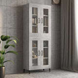 Hanging Wall Cabinet Concrete Grey 69.5x34x90 cm 812289