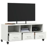 TV Cabinet White 100.5x39x43.5 cm Steel 846697
