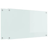 Kitchen Backsplash 2 pcs White 100 x 60 cm Tempered Glass 3415529