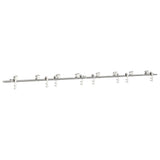 Sliding Door Hardware Kit 366 cm Stainless Steel Silver 3295773