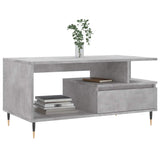 Coffee Table Concrete Grey 90x49x45 cm Engineered Wood 831016