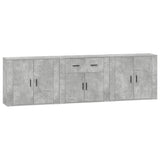 Sideboards 3 pcs Concrete Grey Engineered Wood 3185419