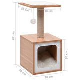 Cat Tree with Sisal Scratching Mat 62 cm 170931