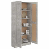 Book Cabinet Concrete Grey 82.5x30.5x185.5 cm Engineered Wood 802736