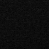 ZNTS Bed Frame without Mattress Black Double Fabric 3284870