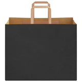 Paper Bags 250 pcs with Handles Black 32x22x24 cm 4101875