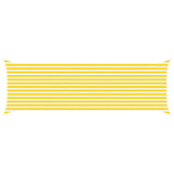 Sun Shade Sail Yellow and White 6 x 2 m 100% Polyester Oxford 42031063