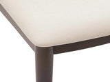 Dining Chair 2 pcs Light Brown and Light Solid Rubber Wood 42020411