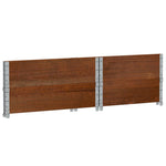 ZNTS Pallet Collars 2 pcs Brown 80x60 cm Solid Wood Pine 4010271