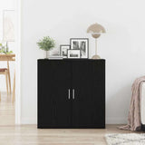 Sideboard Black Oak 79 x 38 x 80 cm Engineered Wood 862269