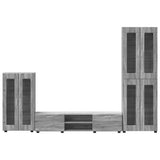 TV Cabinet Set FLORIN 3 pcs Grey Sonoma Engineered Wood 3397960