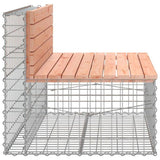 Garden Bench Gabion Design 103x70x65 cm Solid Wood Douglas 834375