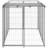 Dog Kennel Silver 2.42 m Steel 3082202