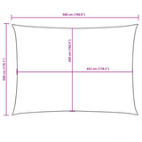 Sunshade Sail Oxford Fabric Rectangular 3x5 m Orange 135707