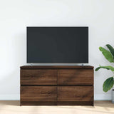 TV Cabinet Brown Oak 100x35x54 cm Engineered Wood 861802
