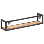 Wall Shelves 2 pcs 80 cm Rough Mango Wood 320670