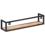 Wall Shelves 2 pcs 80 cm Rough Mango Wood 320670
