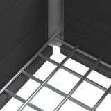 Garden Raised Bed Grey 100 x 30 x 22 cm WPC and Aluminium 42039084