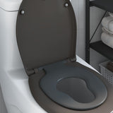 Toilet Seat Anthracite 47 x 37 x 4 cm Duroplast 42002350