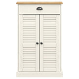 Shoe Cabinet VIGO White 60x35x96 cm Solid Wood Pine 353167